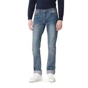A.P.C. Blue Slim Straight Jeans Versatile Denim